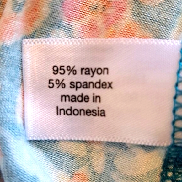 Lane Bryant Fitted Tunic Floral Print V Neck Plus Size 18/20 - Picture 6 of 6